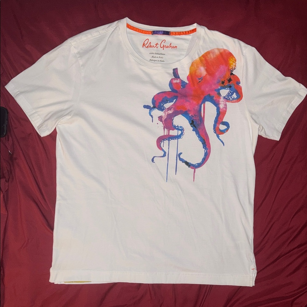 Robert Graham Tako Octopus Graphic T-Shirt - Picture 3 of 16